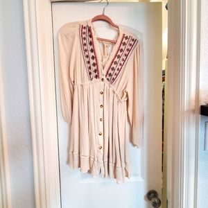 By Together boho cream dress Large